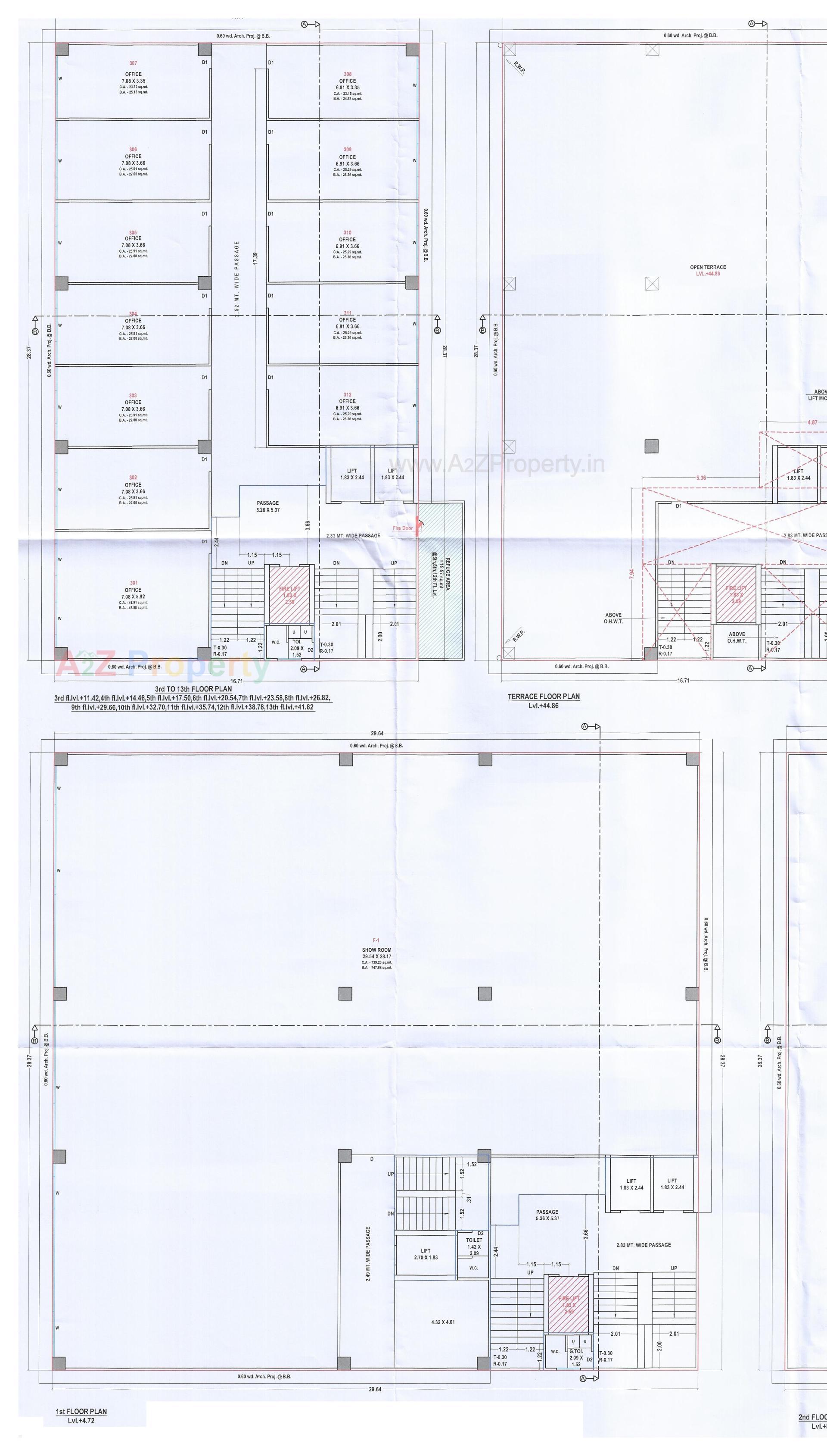 Layout of real estate project The Viona located at Pal, Surat, Gujarat