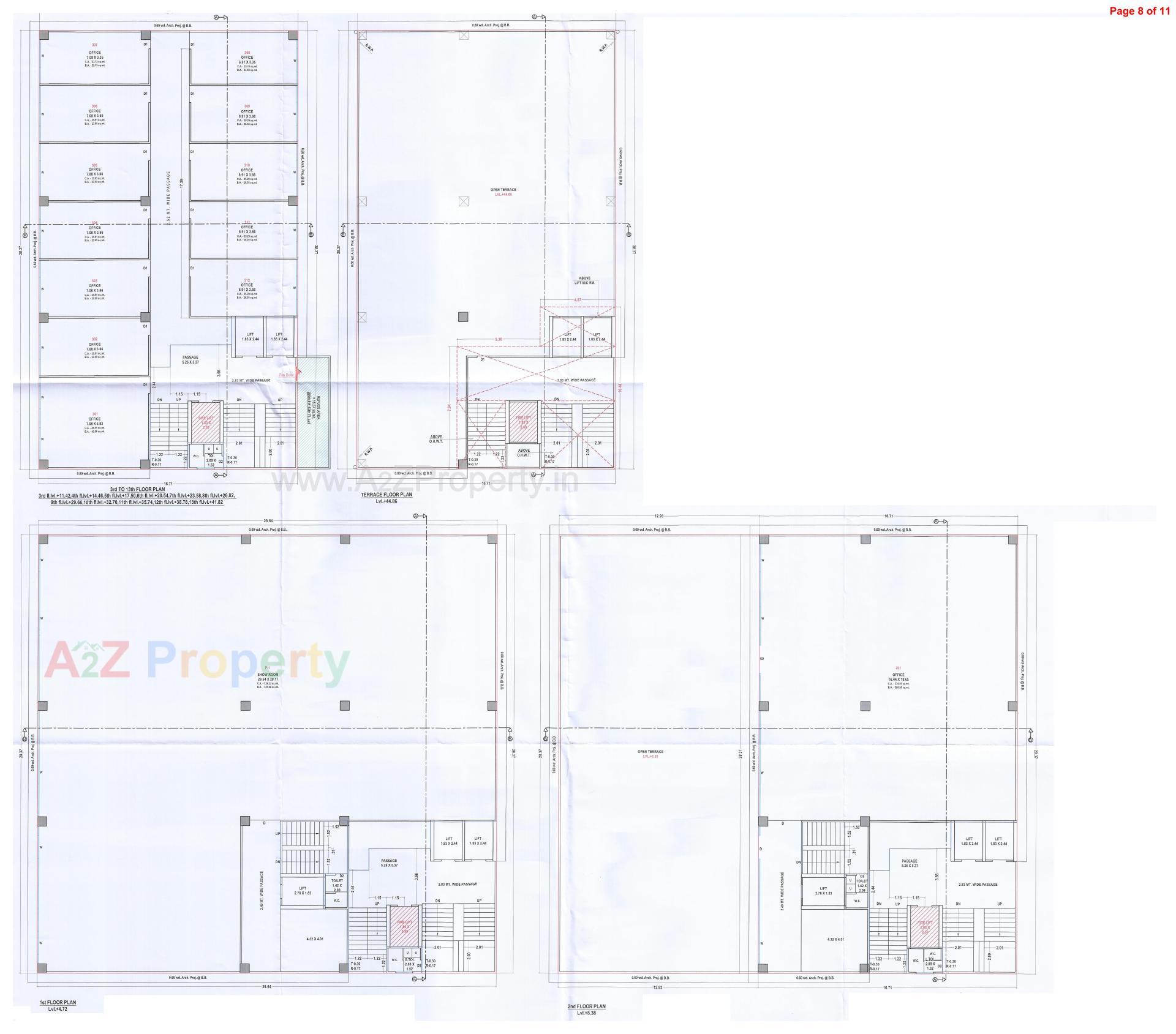 Layout of real estate project The Viona located at Pal, Surat, Gujarat