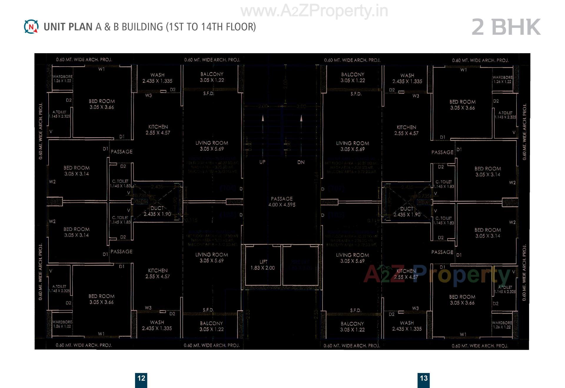 Layout of real estate project Tilak Heritage located at Mota Varachha, Surat, Gujarat