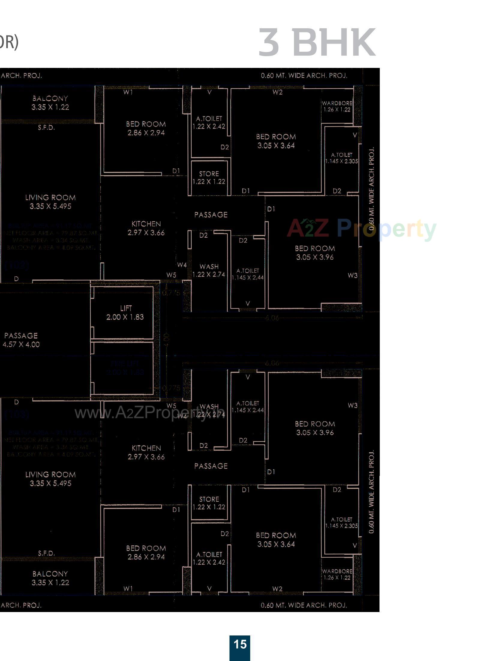 Layout of real estate project Tilak Heritage located at Mota Varachha, Surat, Gujarat