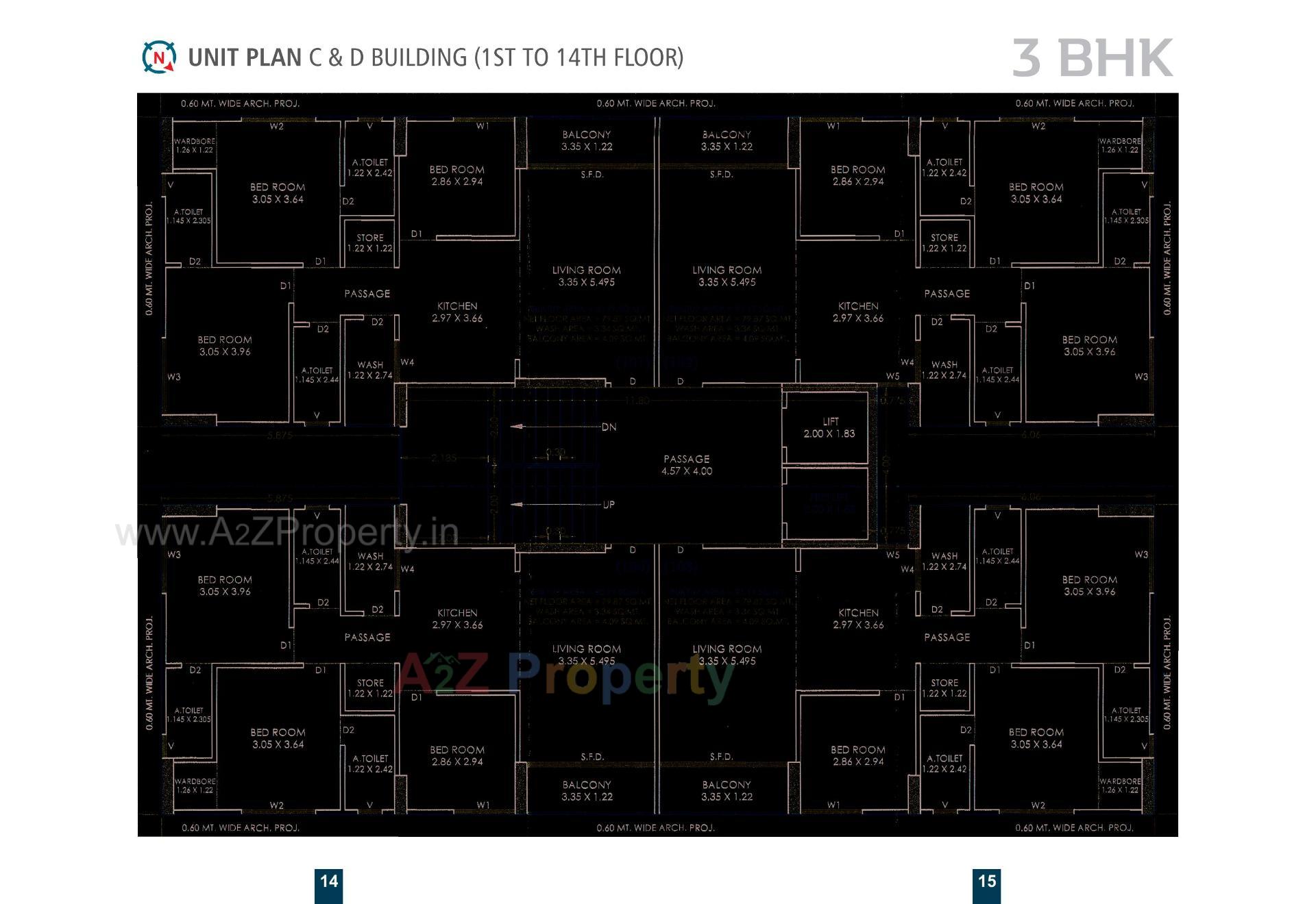 Layout of real estate project Tilak Heritage located at Mota Varachha, Surat, Gujarat