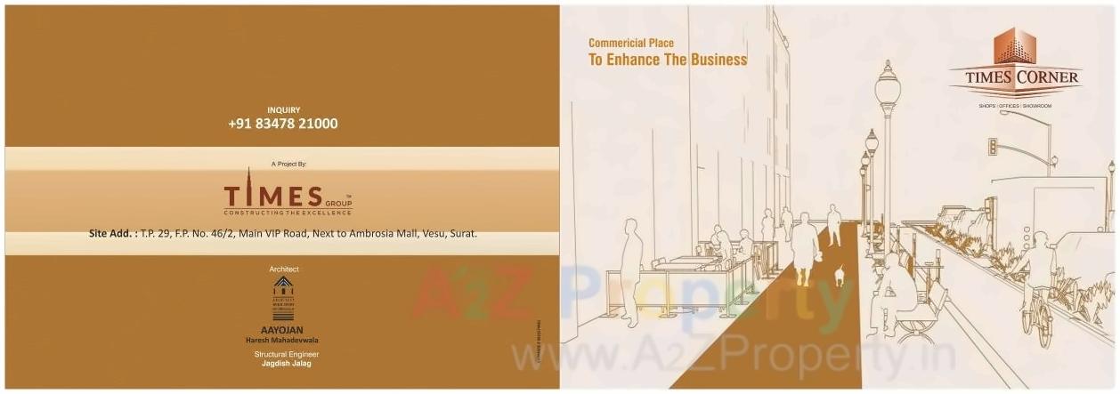  of real estate project Times Corner located at Vesu, Surat, Gujarat