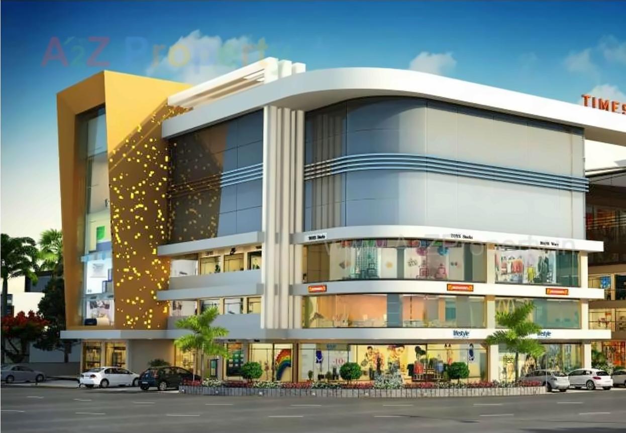 3D Elevation of real estate project Times Corner located at Vesu, Surat, Gujarat