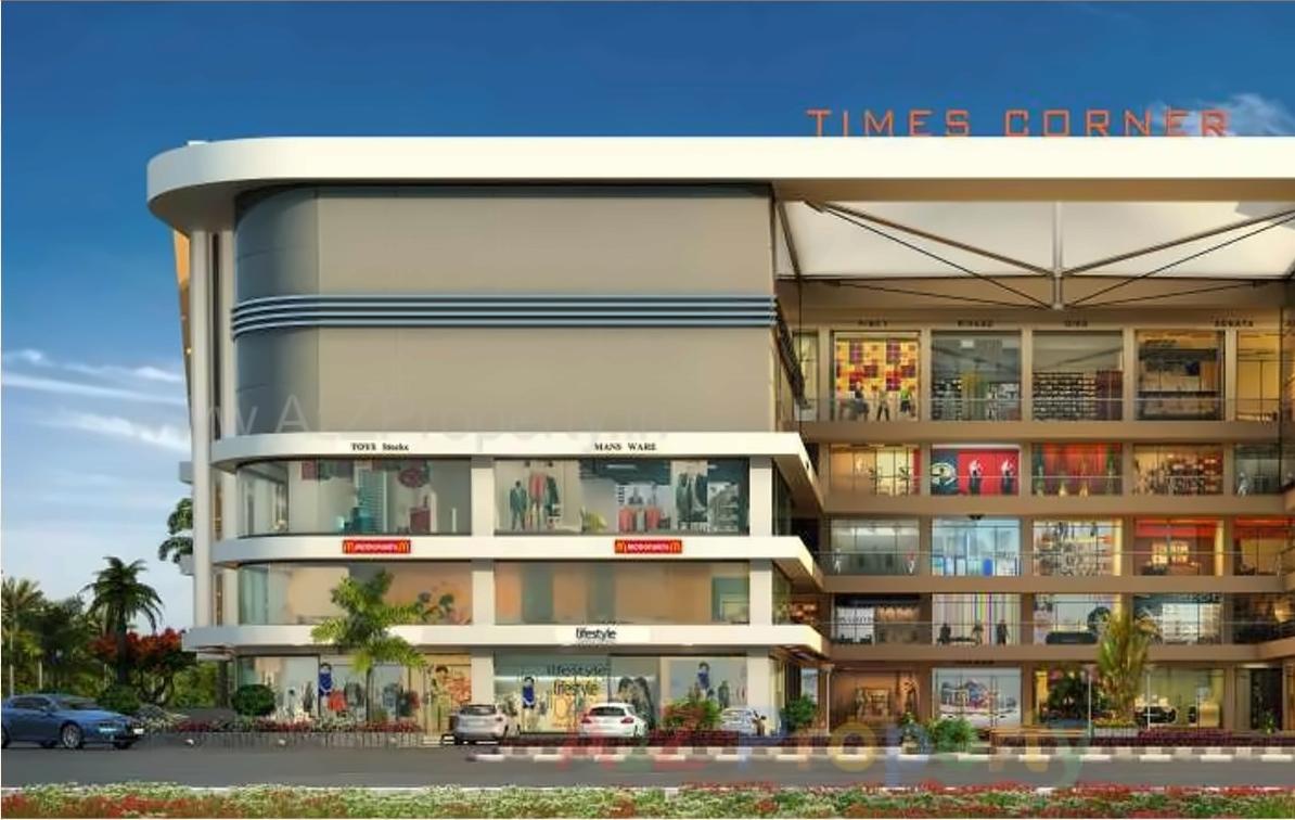 3D Elevation of real estate project Times Corner located at Vesu, Surat, Gujarat