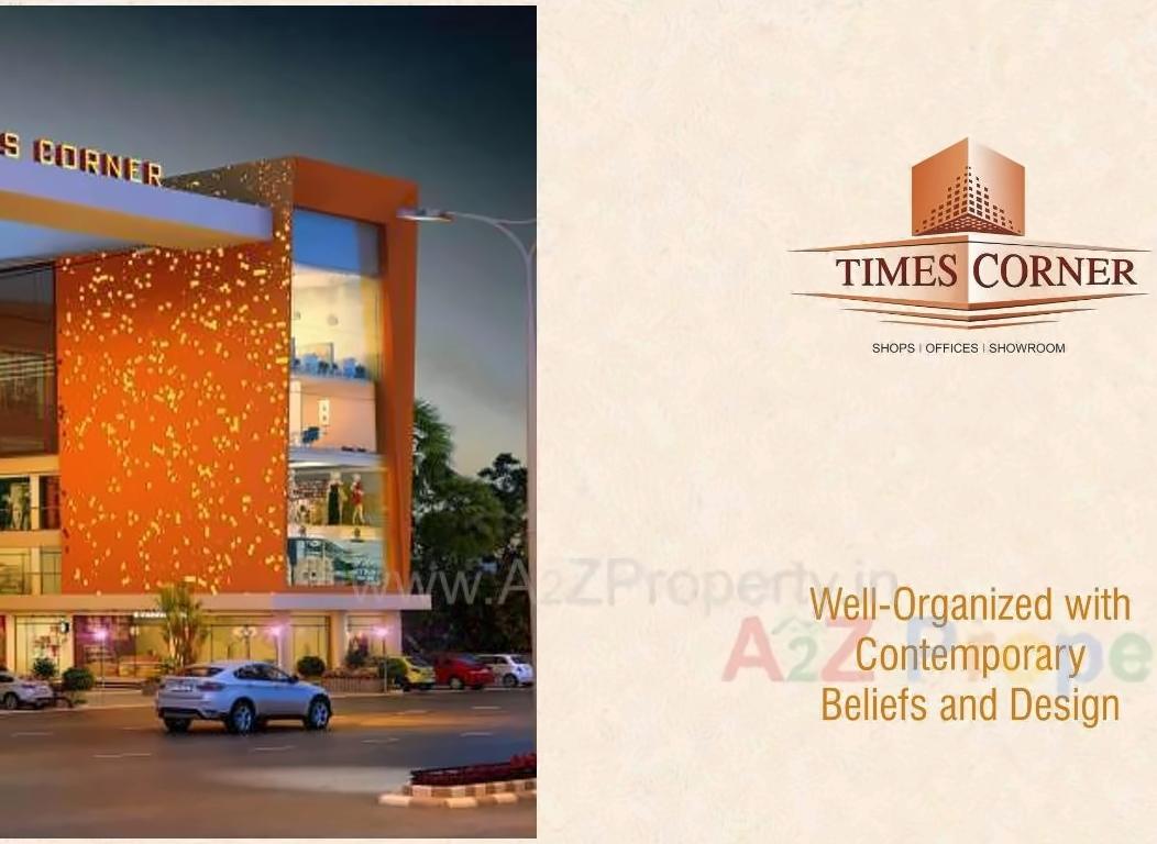 3D Elevation of real estate project Times Corner located at Vesu, Surat, Gujarat