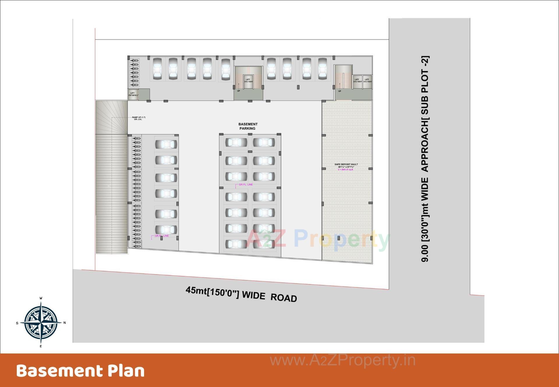 Layout of real estate project Times Galaxy located at Surat, Surat, Gujarat