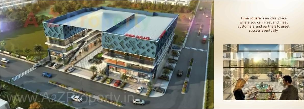 3D Elevation of real estate project Times Square located at Bharthana, Surat, Gujarat