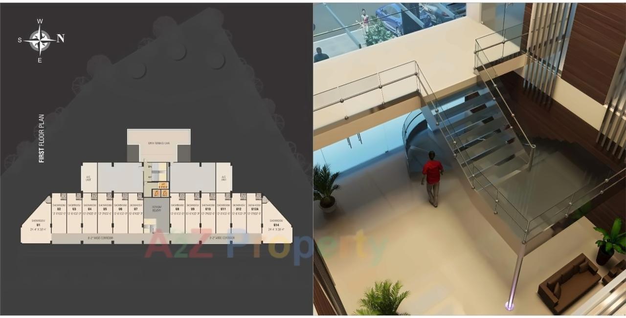 Layout of real estate project Titaanium located at Bhimrad, Surat, Gujarat