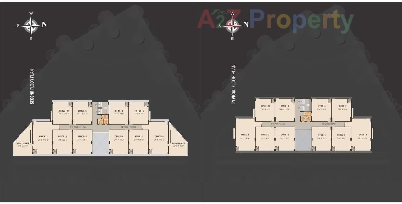 Layout of real estate project Titaanium located at Bhimrad, Surat, Gujarat