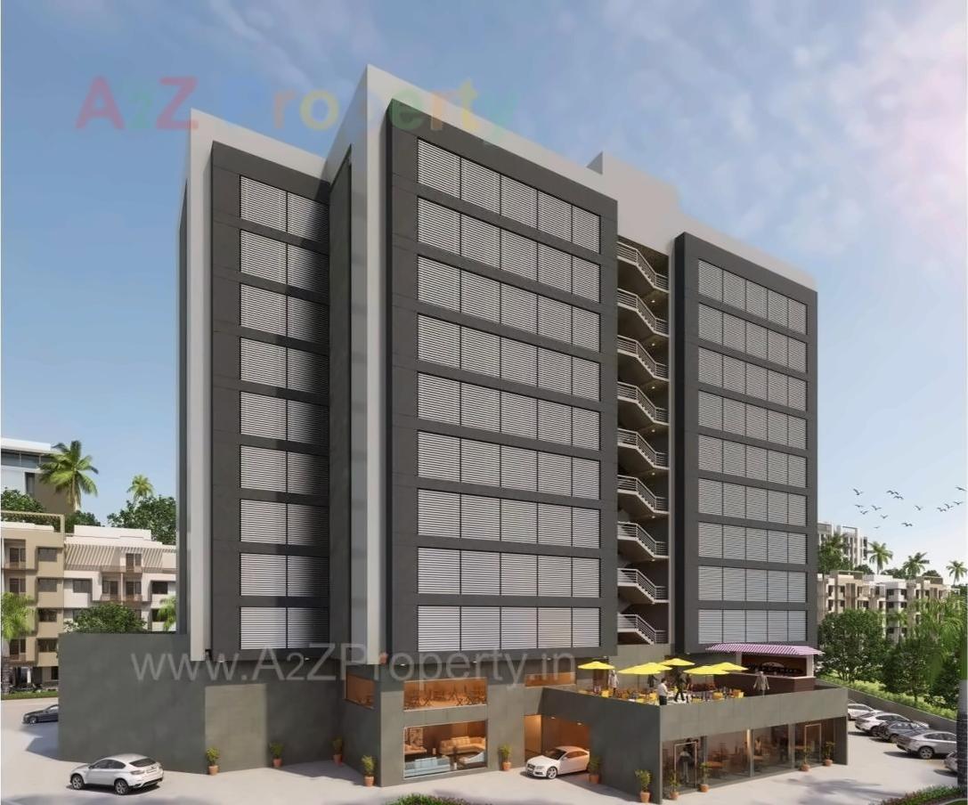 3D Elevation of real estate project Titaanium located at Bhimrad, Surat, Gujarat