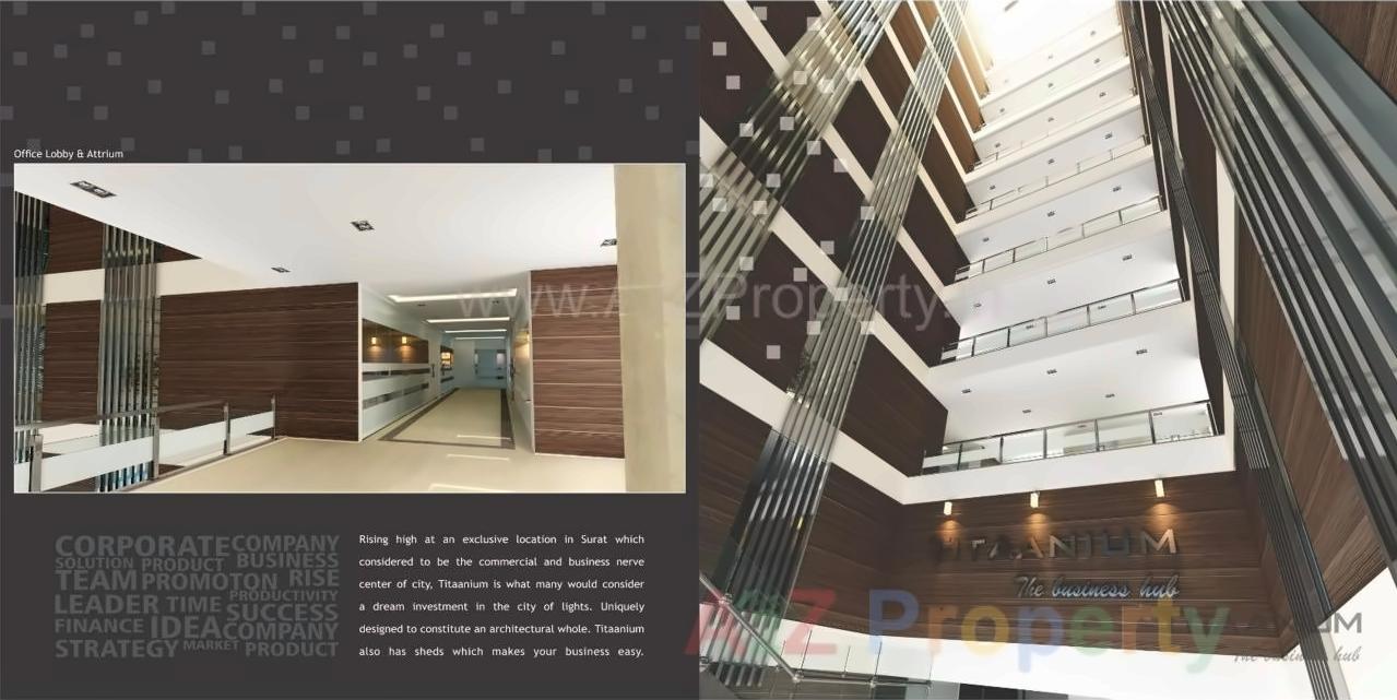 3D Elevation of real estate project Titaanium located at Bhimrad, Surat, Gujarat