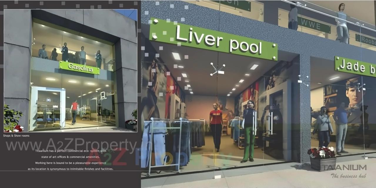 3D Elevation of real estate project Titaanium located at Bhimrad, Surat, Gujarat