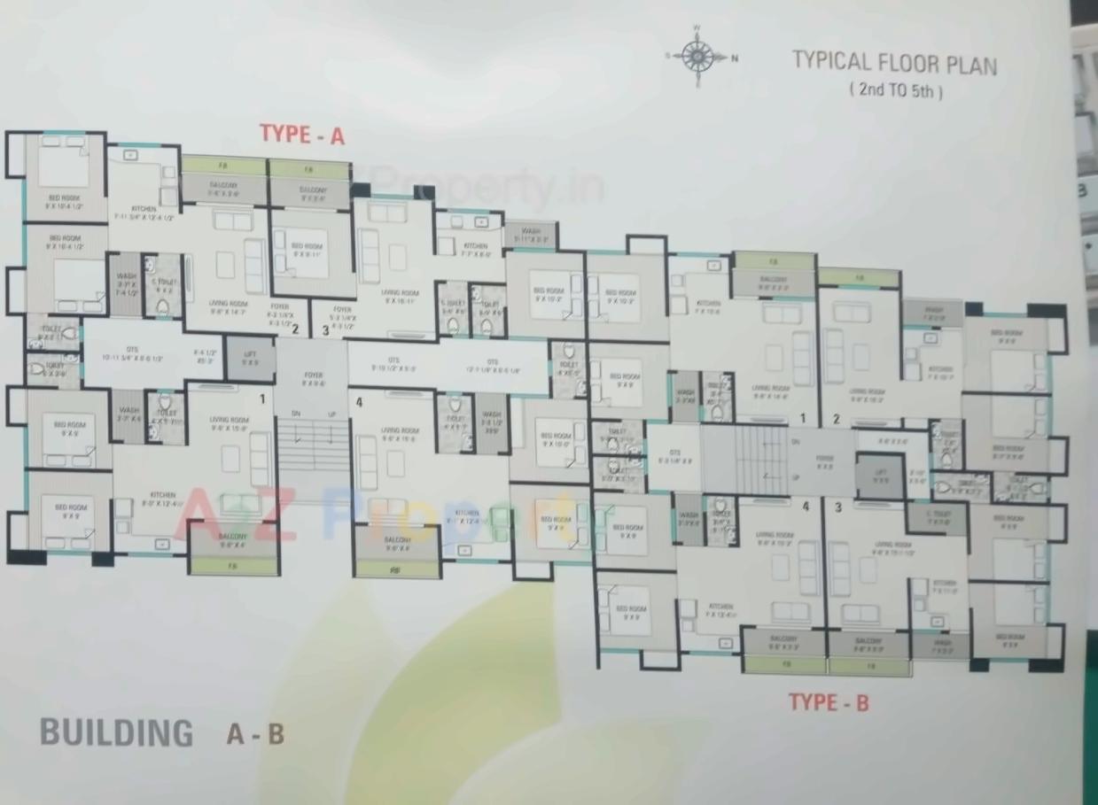 Layout of real estate project Toral Residency located at Kholvad, Surat, Gujarat