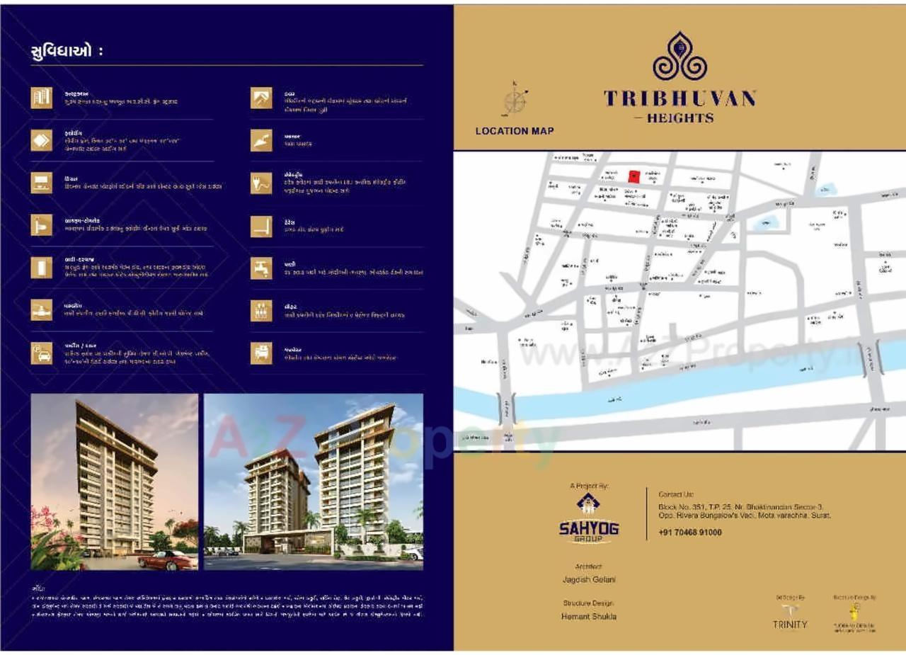  of real estate project Tribhuvan Heights located at Varachha, Surat, Gujarat