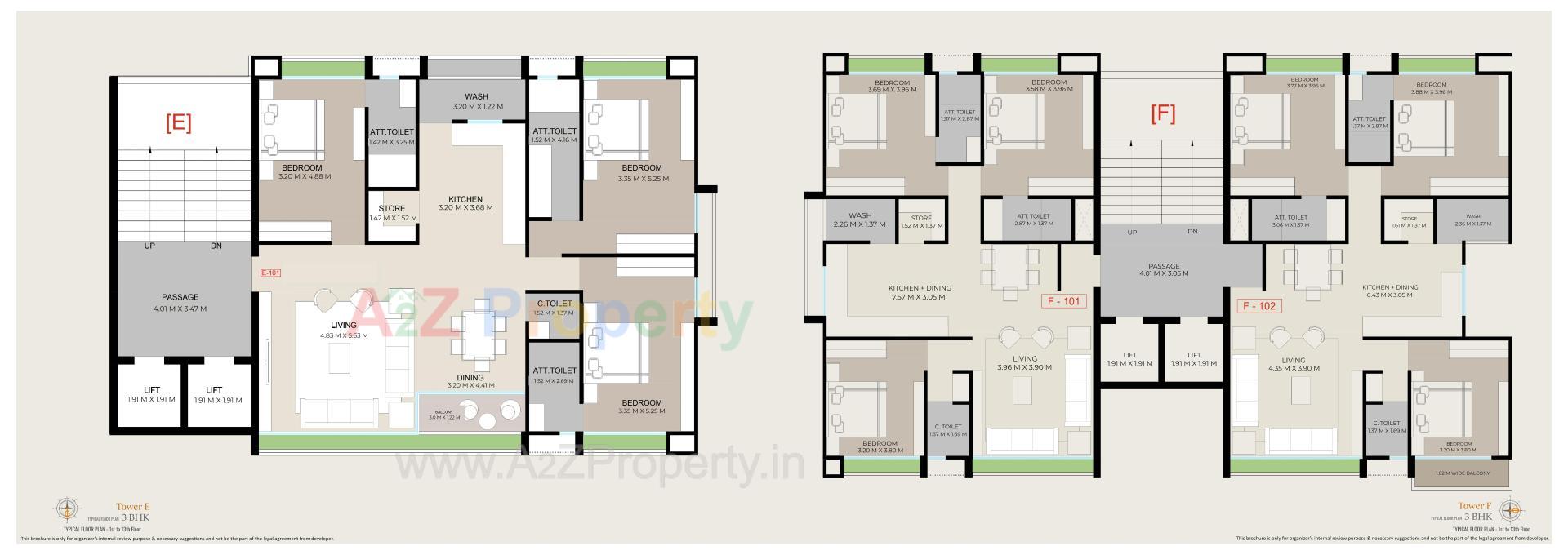 Layout of real estate project Triyom Abode located at Abhva, Surat, Gujarat