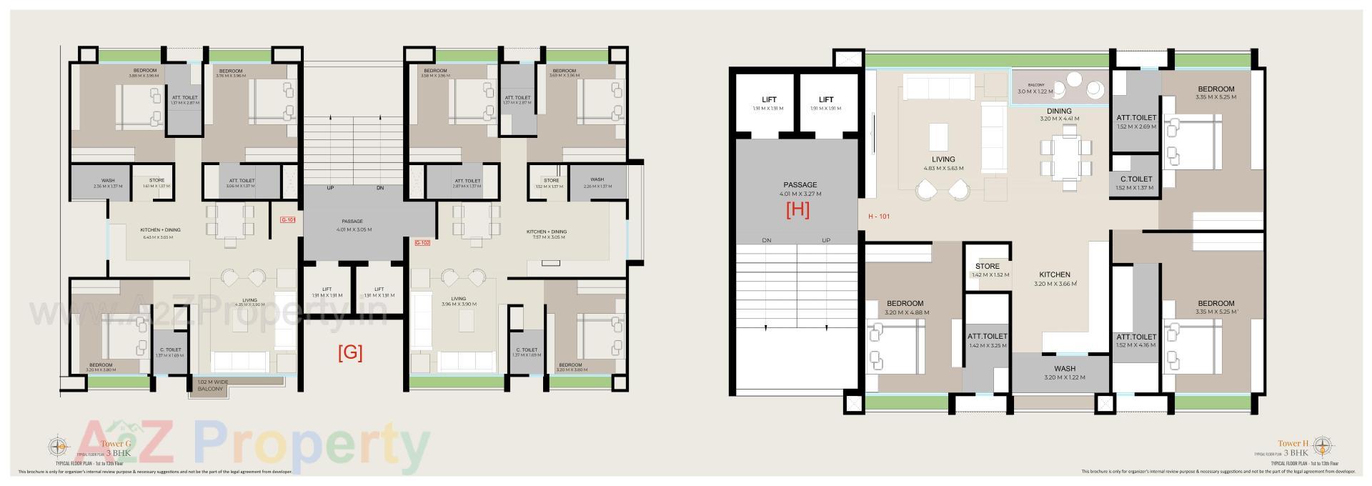 Layout of real estate project Triyom Abode located at Abhva, Surat, Gujarat