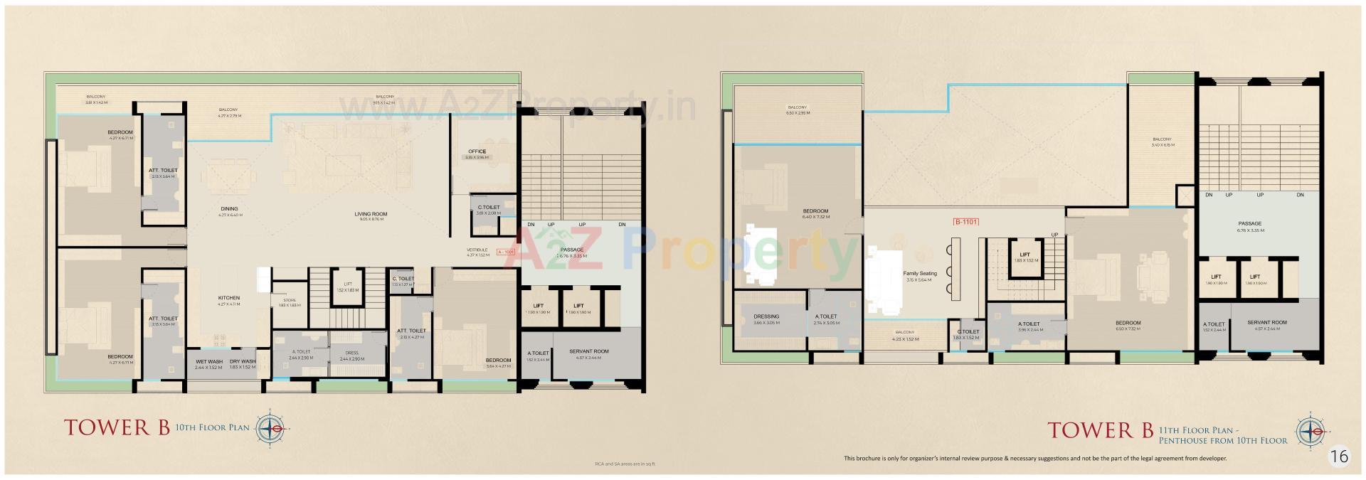 Layout of real estate project Triyom Palace located at Vesu, Surat, Gujarat