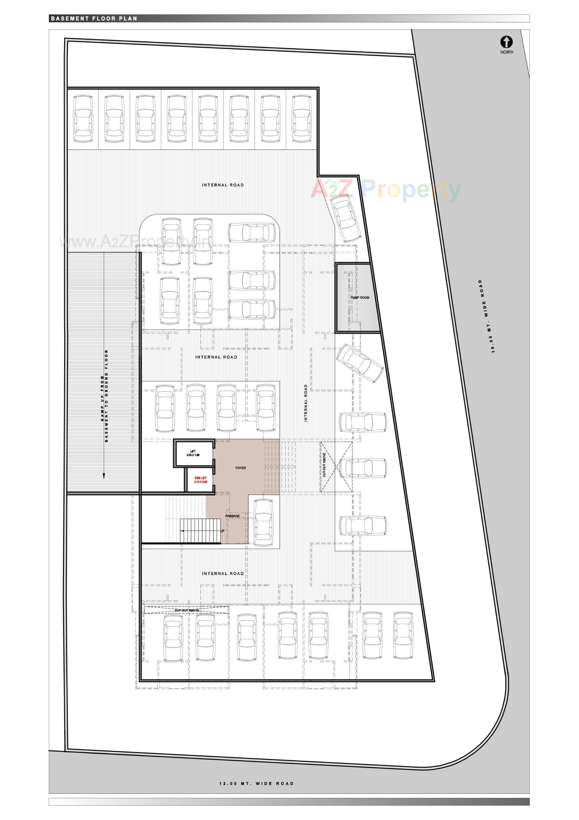 Layout of real estate project Tulip Residency located at Magdalla, Surat, Gujarat