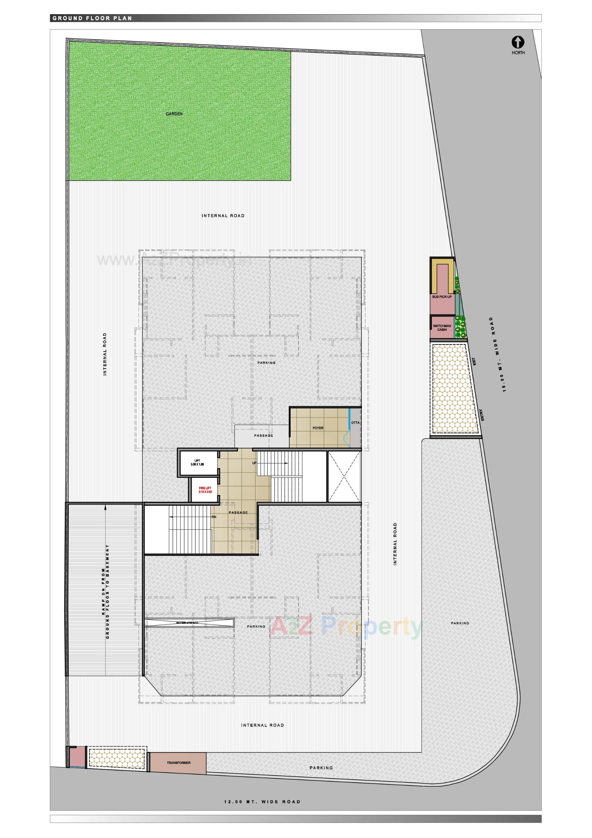 Layout of real estate project Tulip Residency located at Magdalla, Surat, Gujarat