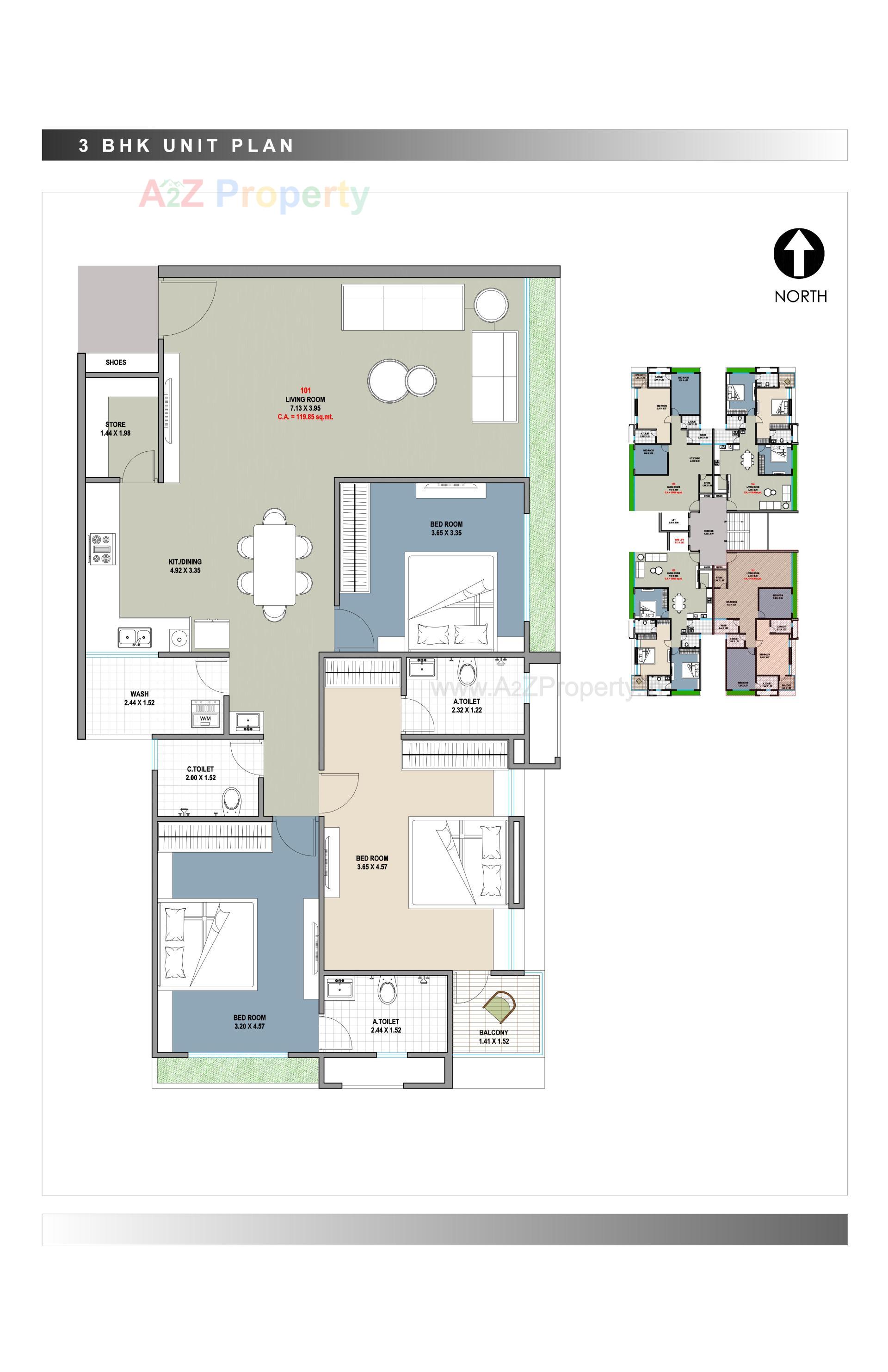 Layout of real estate project Tulip Residency located at Magdalla, Surat, Gujarat