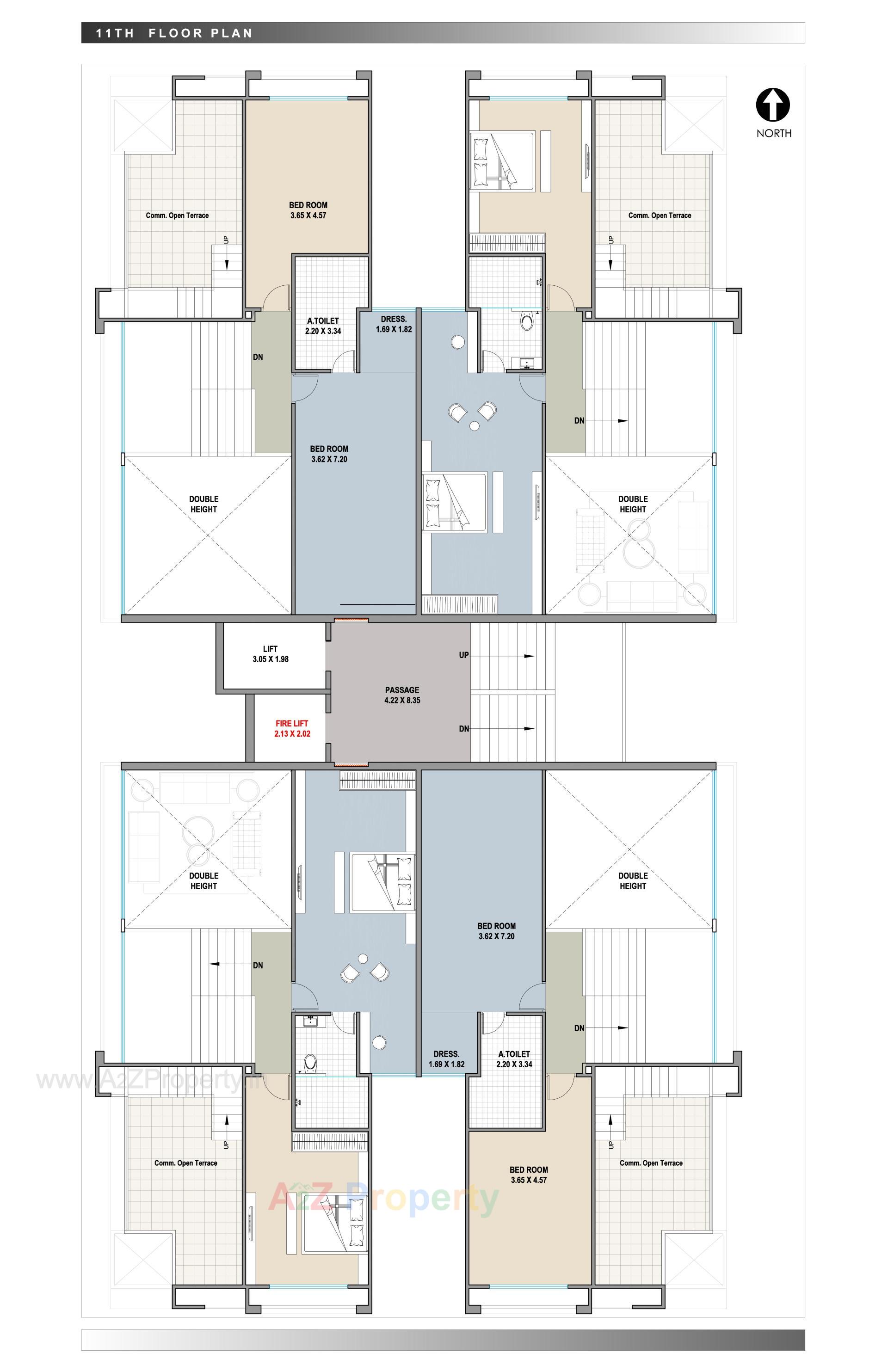 Layout of real estate project Tulip Residency located at Magdalla, Surat, Gujarat