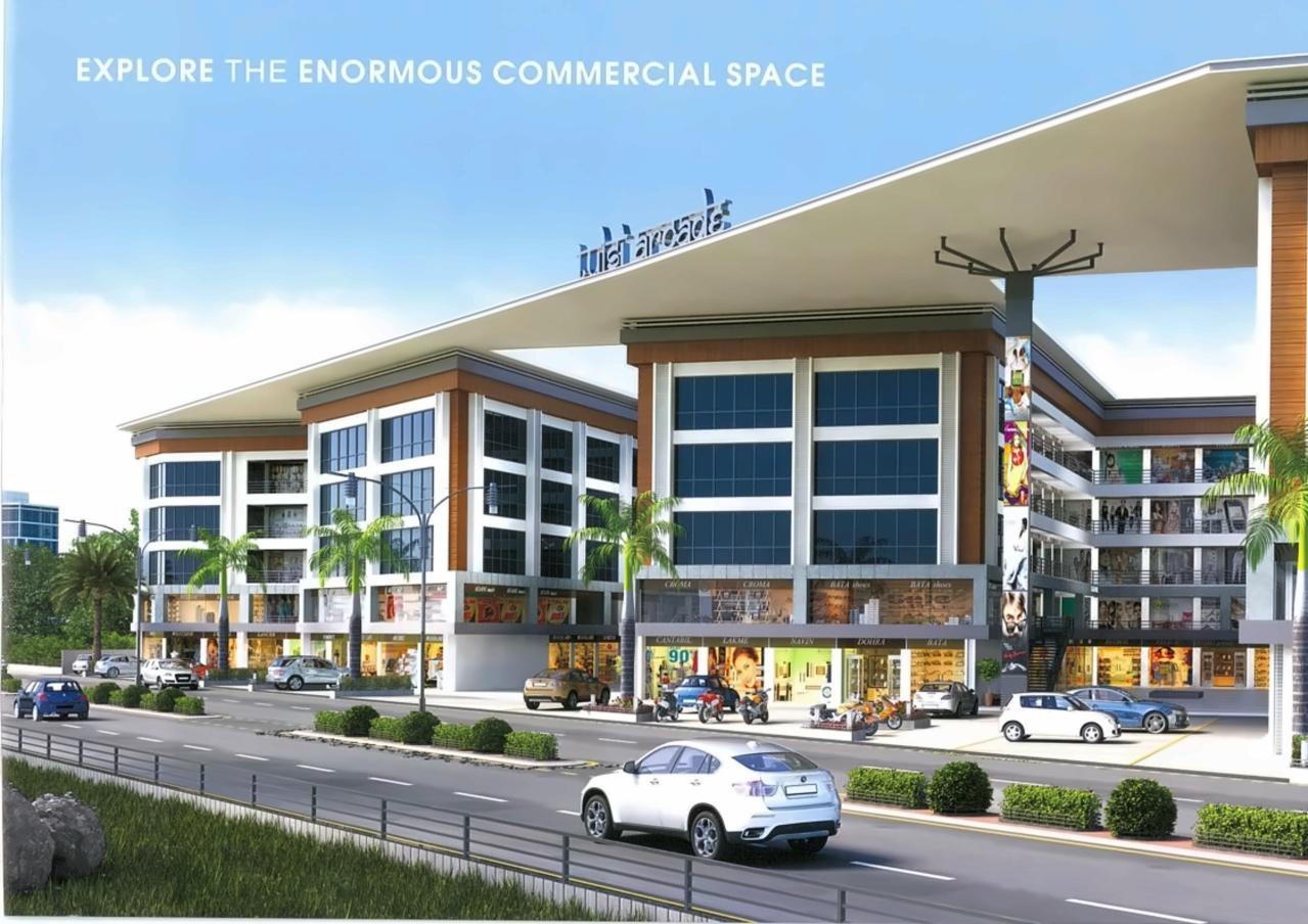 3D Elevation of real estate project Tulsi Arcade located at Varachha, Surat, Gujarat