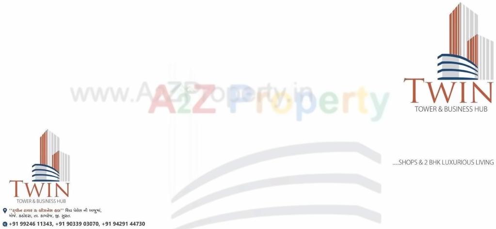  of real estate project Twin Tower   Business Hub located at Kathodara, Surat, Gujarat