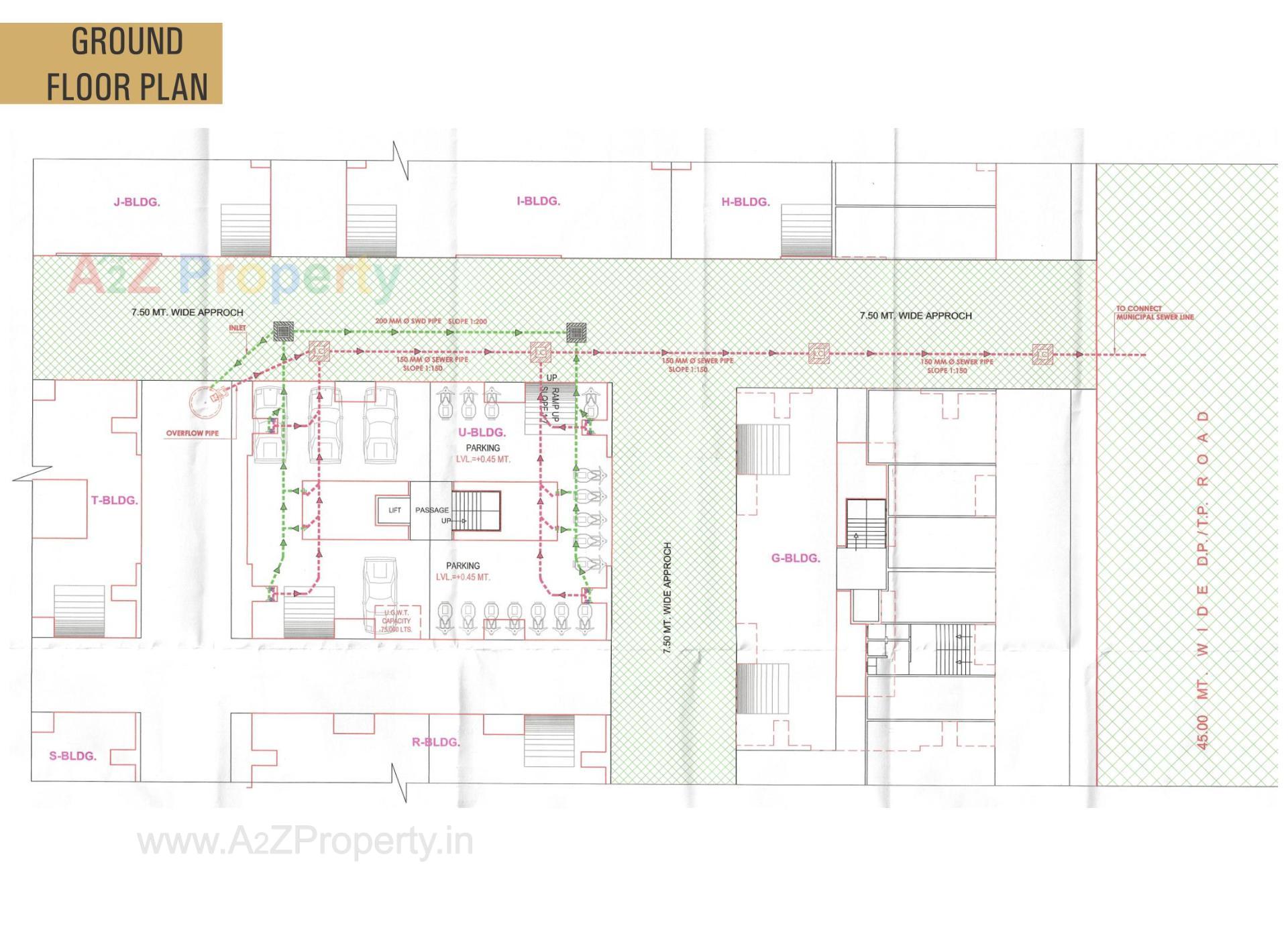Layout of real estate project Uma Park (mangalam Park  U) located at Dindoli, Surat, Gujarat