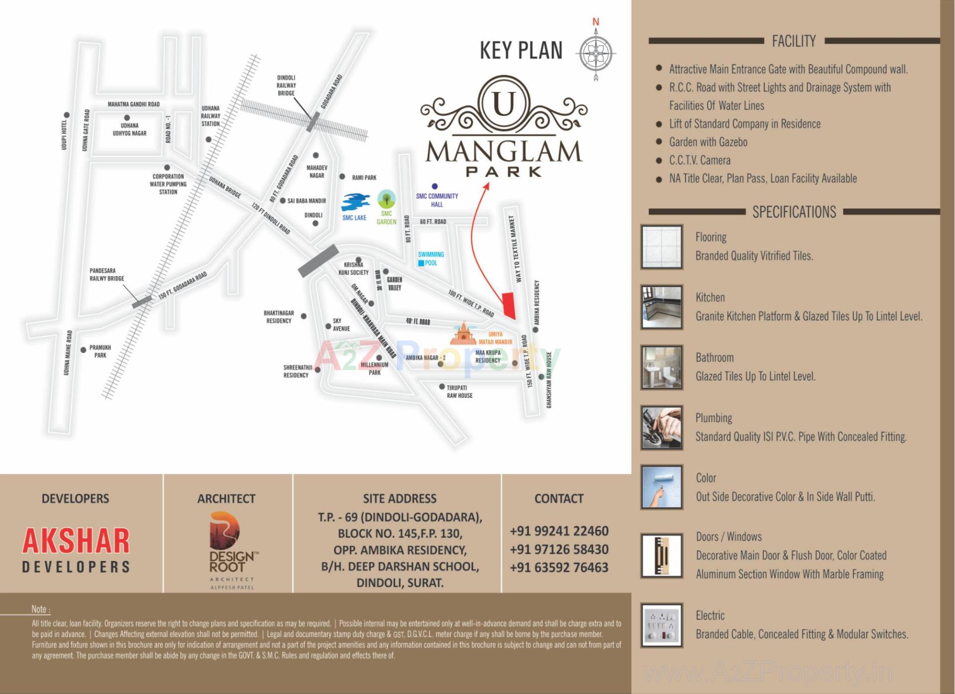  of real estate project Uma Park (mangalam Park  U) located at Dindoli, Surat, Gujarat