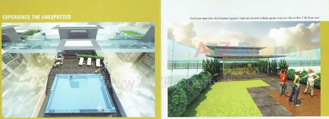 3D Elevation of real estate project Union Residency located at Vesu, Surat, Gujarat