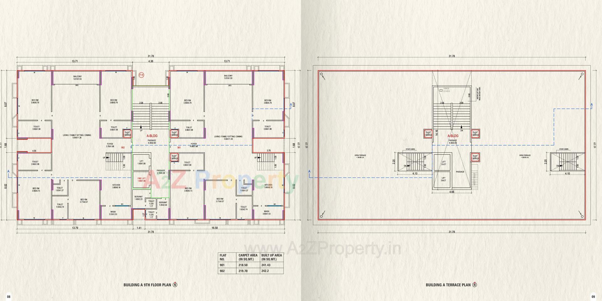 Layout of real estate project Unison Crest located at Vesu, Surat, Gujarat