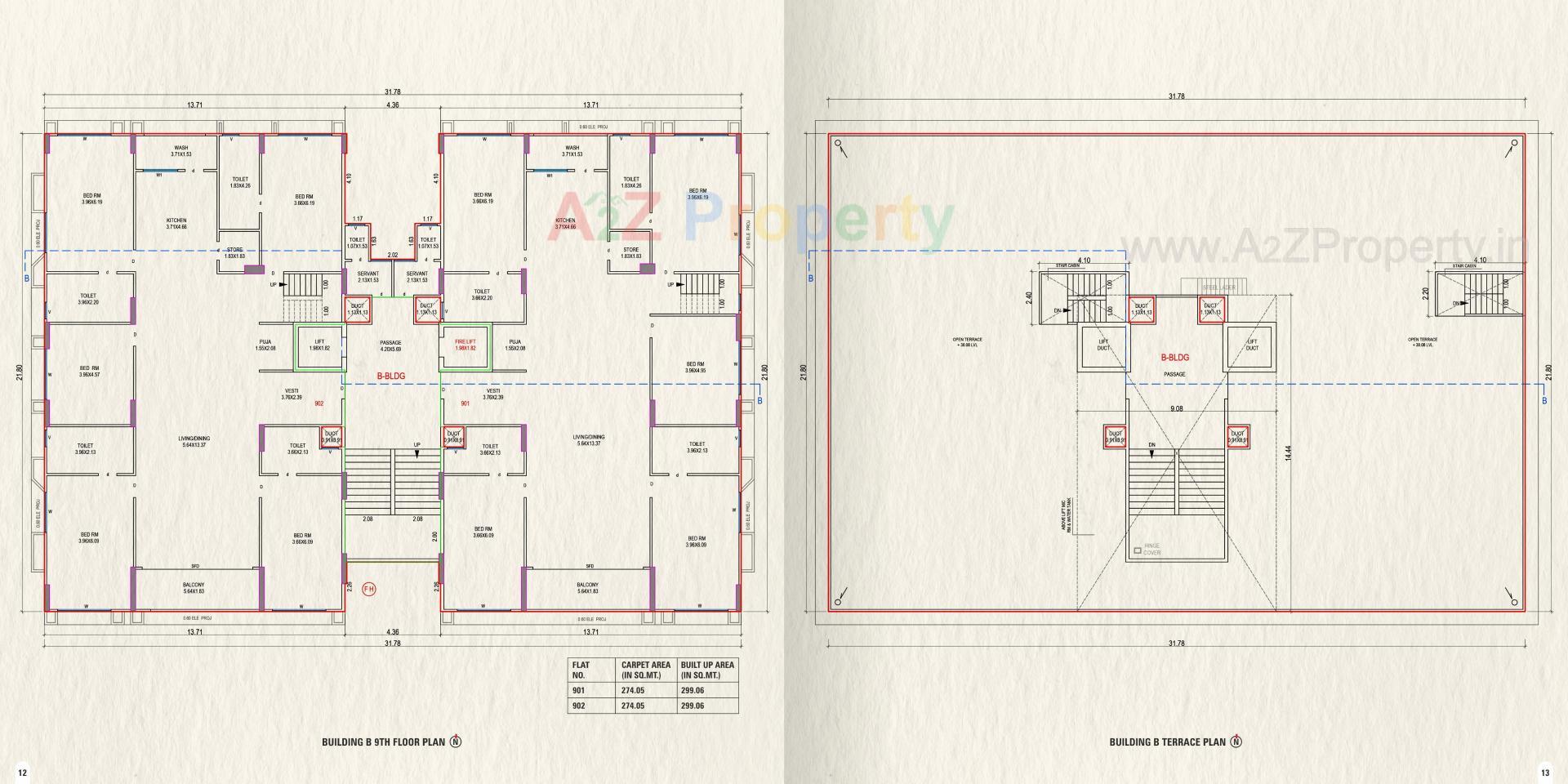 Layout of real estate project Unison Crest located at Vesu, Surat, Gujarat