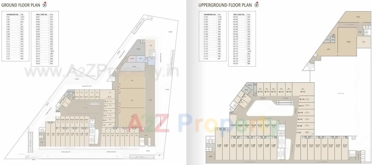 Layout of real estate project United City located at Gaviar, Surat, Gujarat