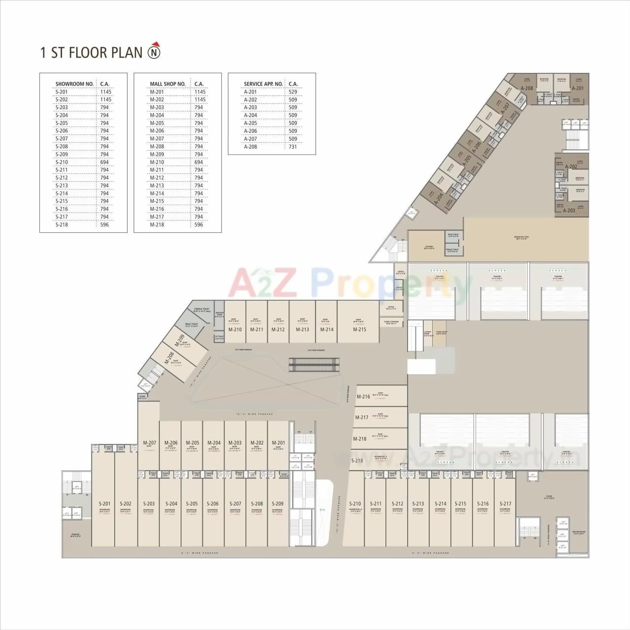 Layout of real estate project United City located at Gaviar, Surat, Gujarat