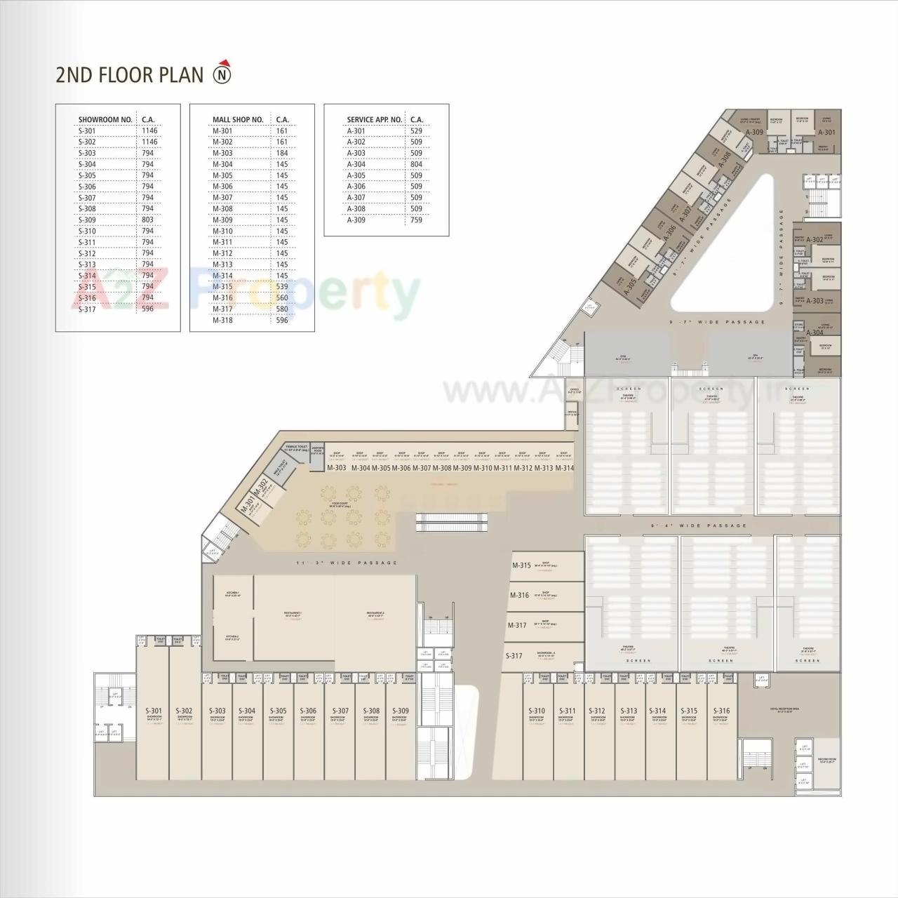Layout of real estate project United City located at Gaviar, Surat, Gujarat