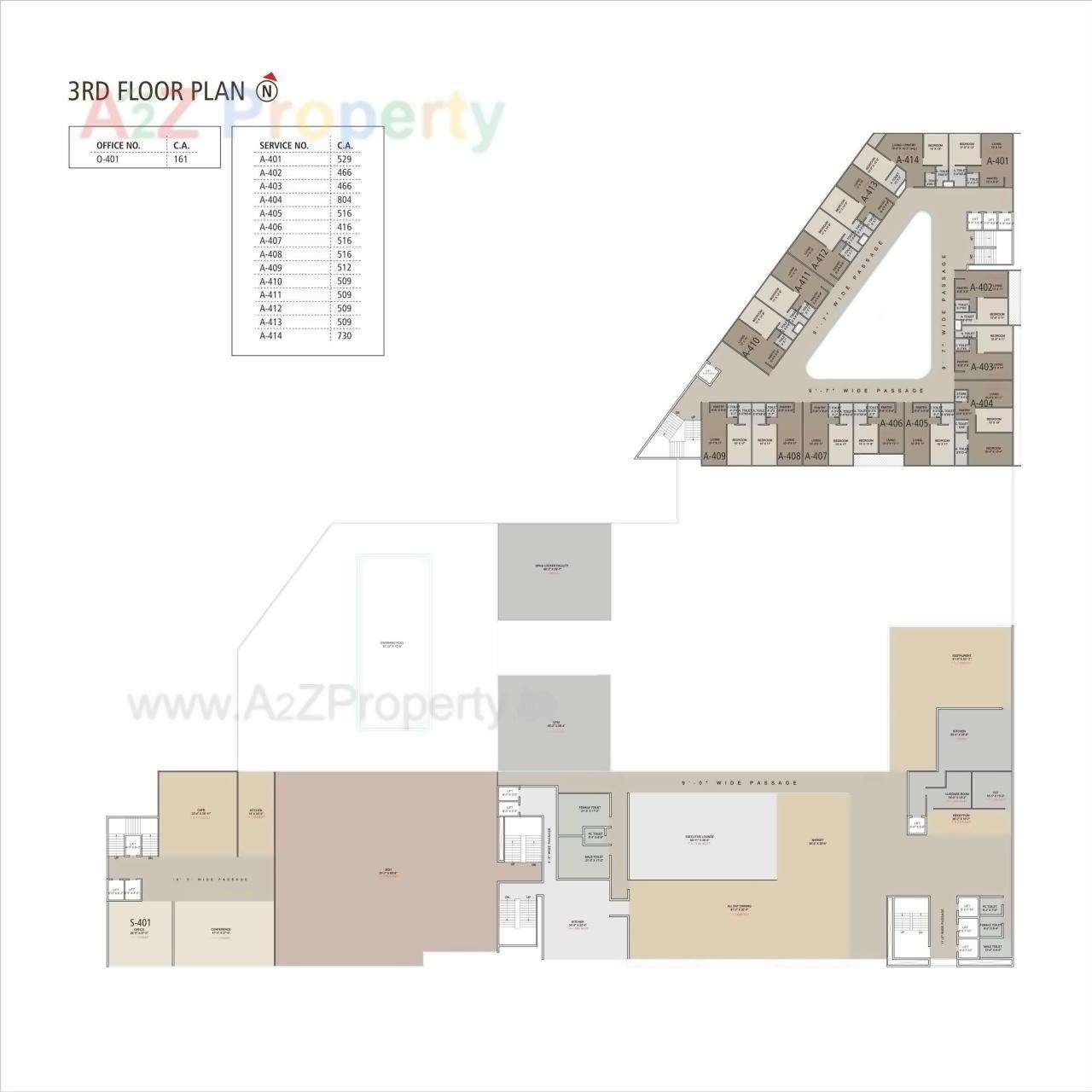Layout of real estate project United City located at Gaviar, Surat, Gujarat