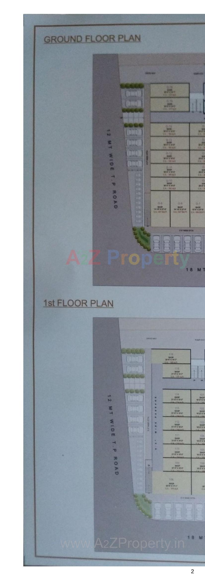 Layout of real estate project Unity Corner located at Pal, Surat, Gujarat