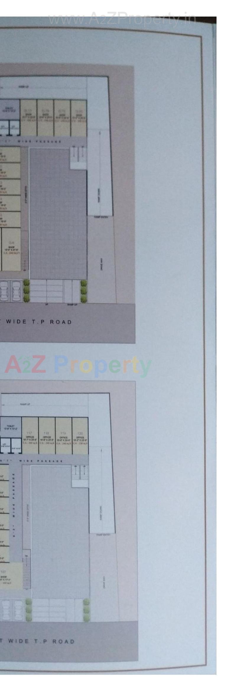 Layout of real estate project Unity Corner located at Pal, Surat, Gujarat