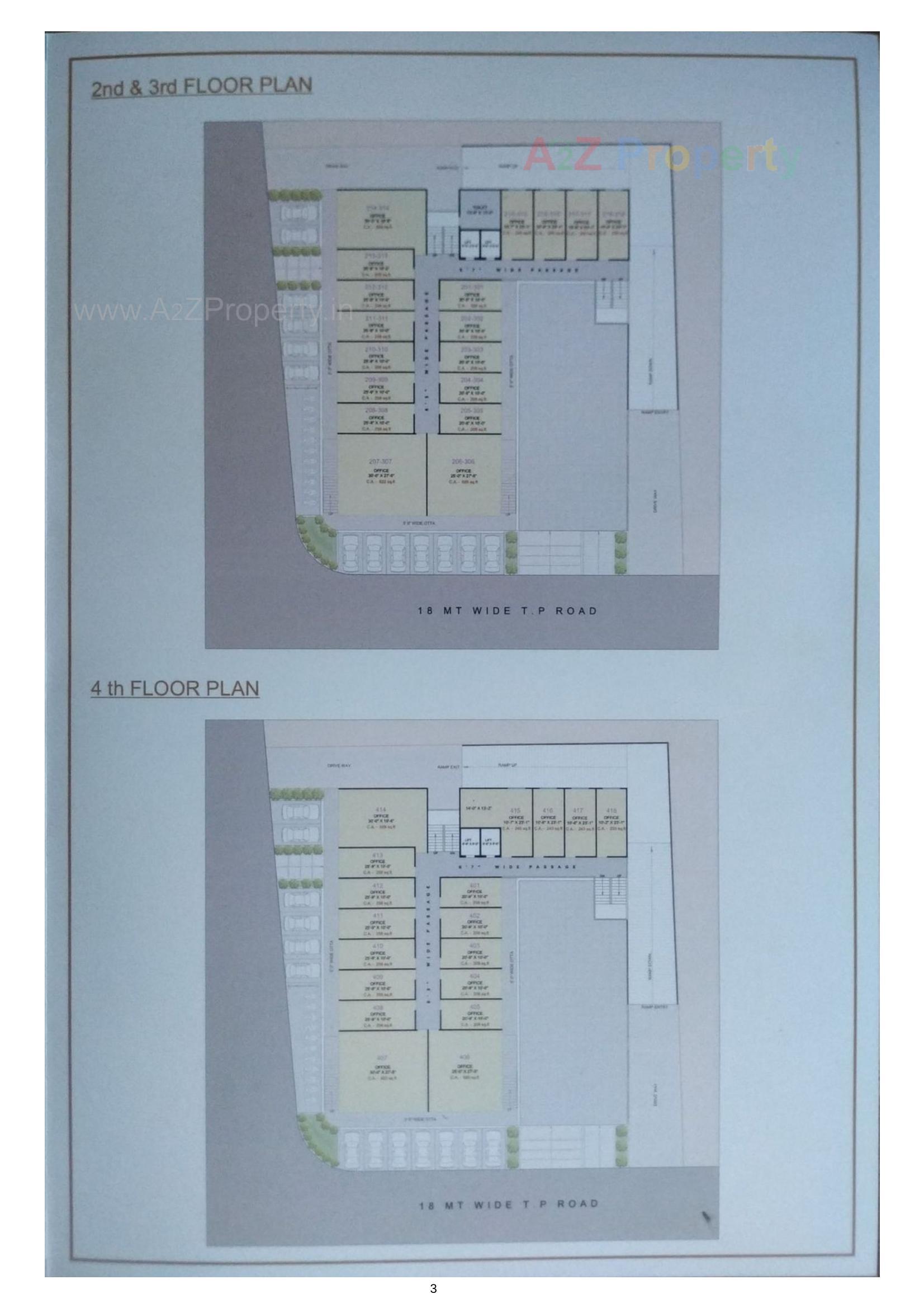 Layout of real estate project Unity Corner located at Pal, Surat, Gujarat
