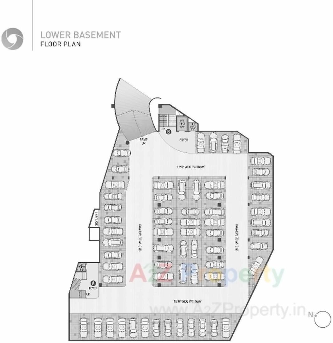 Layout of real estate project Universal Business Centre located at Adajan, Surat, Gujarat