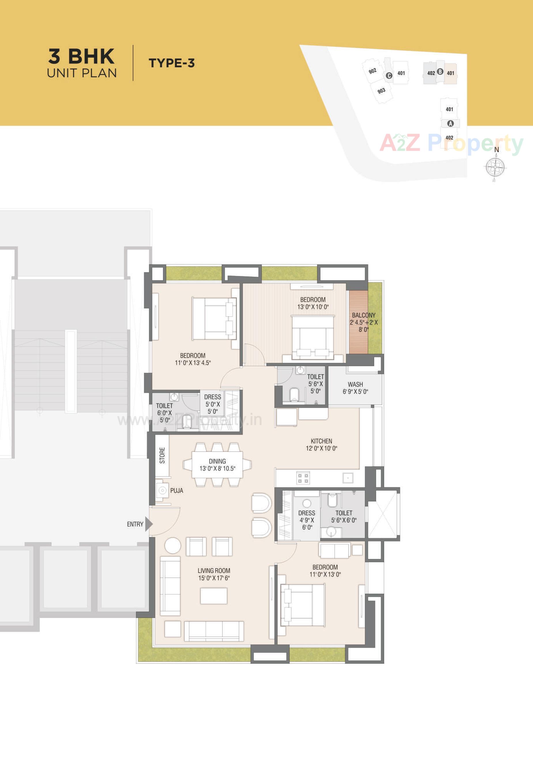 Layout of real estate project Universal Trade Center Universal Homes located at Adajan, Surat, Gujarat