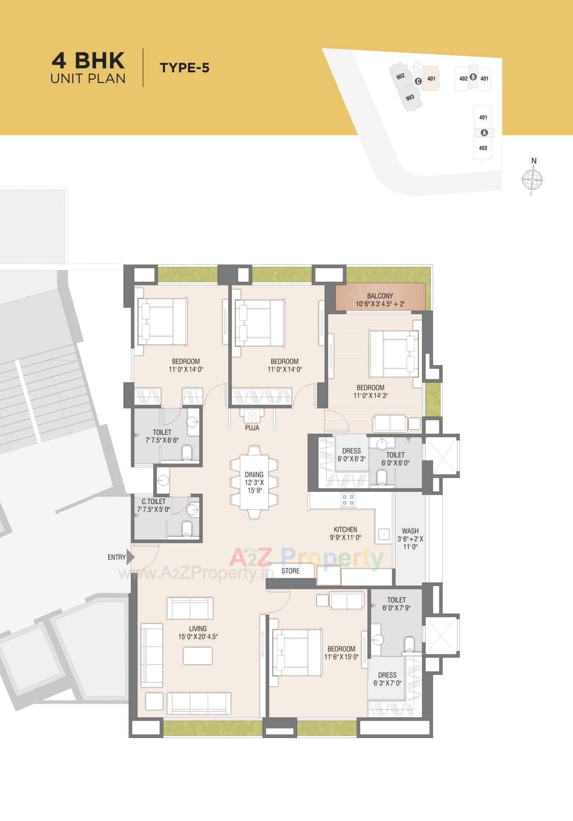 Layout of real estate project Universal Trade Center Universal Homes located at Adajan, Surat, Gujarat