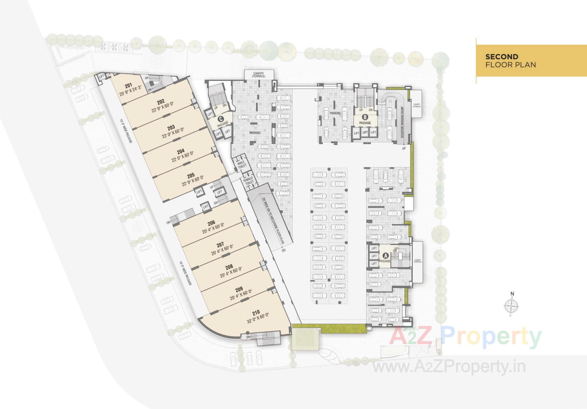 Layout of real estate project Universal Trade Center Universal Homes located at Adajan, Surat, Gujarat