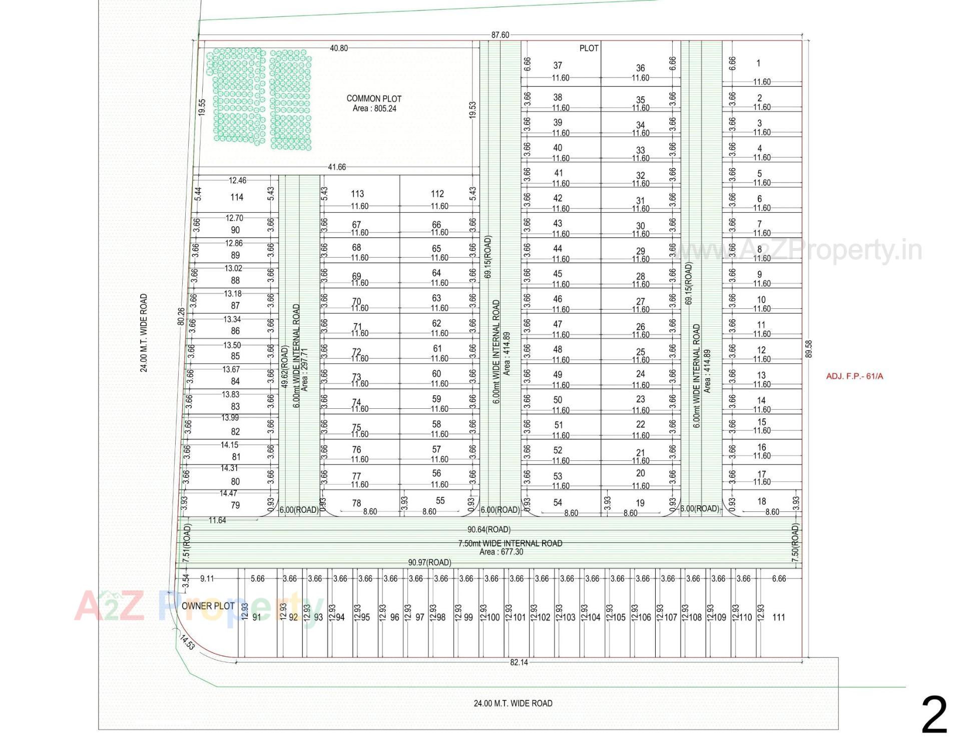 Layout of real estate project Upvan Villa located at Dindoli, Surat, Gujarat