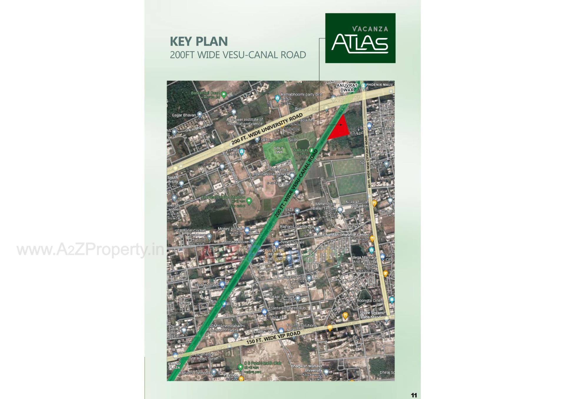  of real estate project Vacanza  Atlas located at Vesu Bharthana Althan , Surat, Gujarat