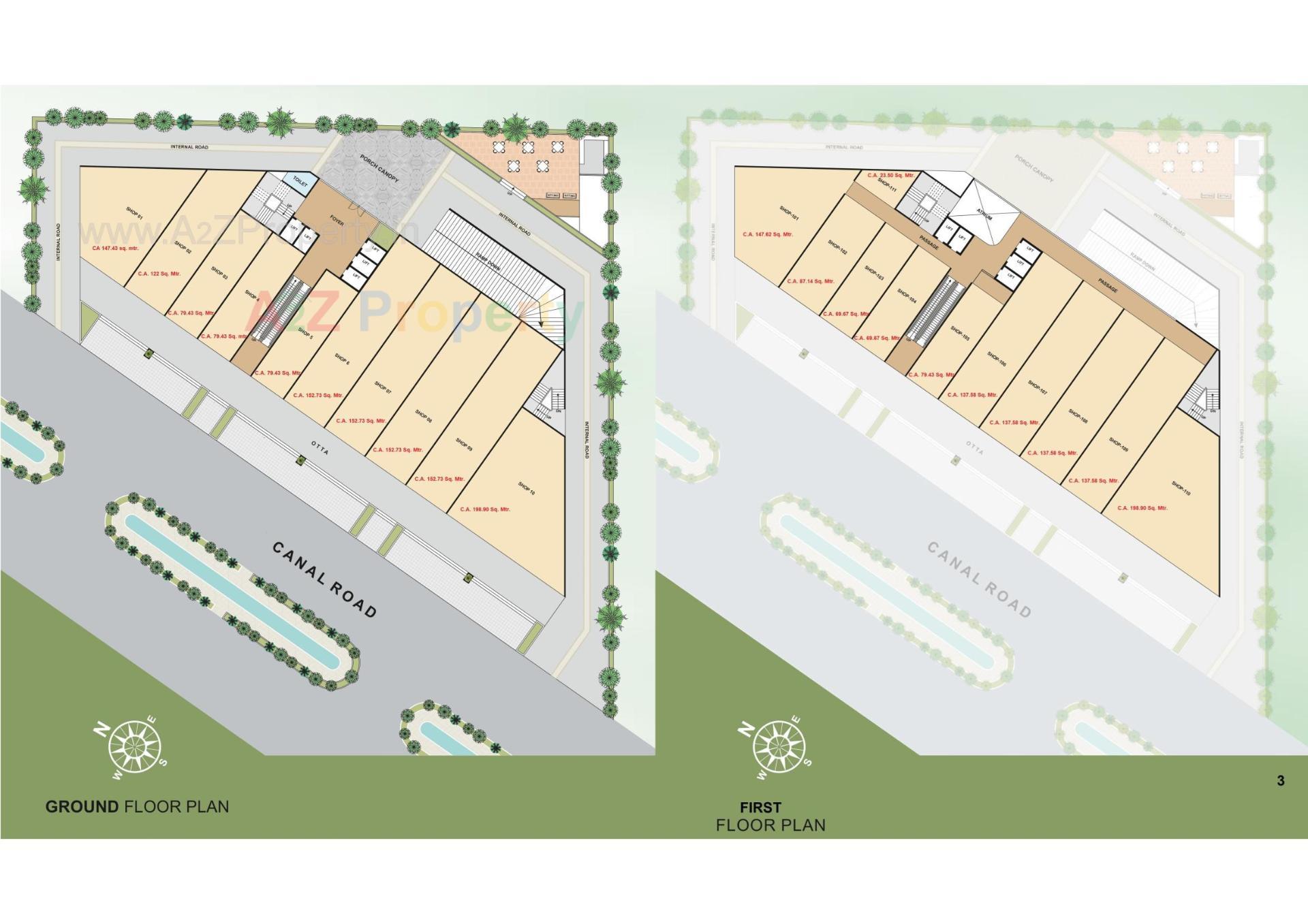 Layout of real estate project Vacanza  Atlas located at Vesu Bharthana Althan , Surat, Gujarat