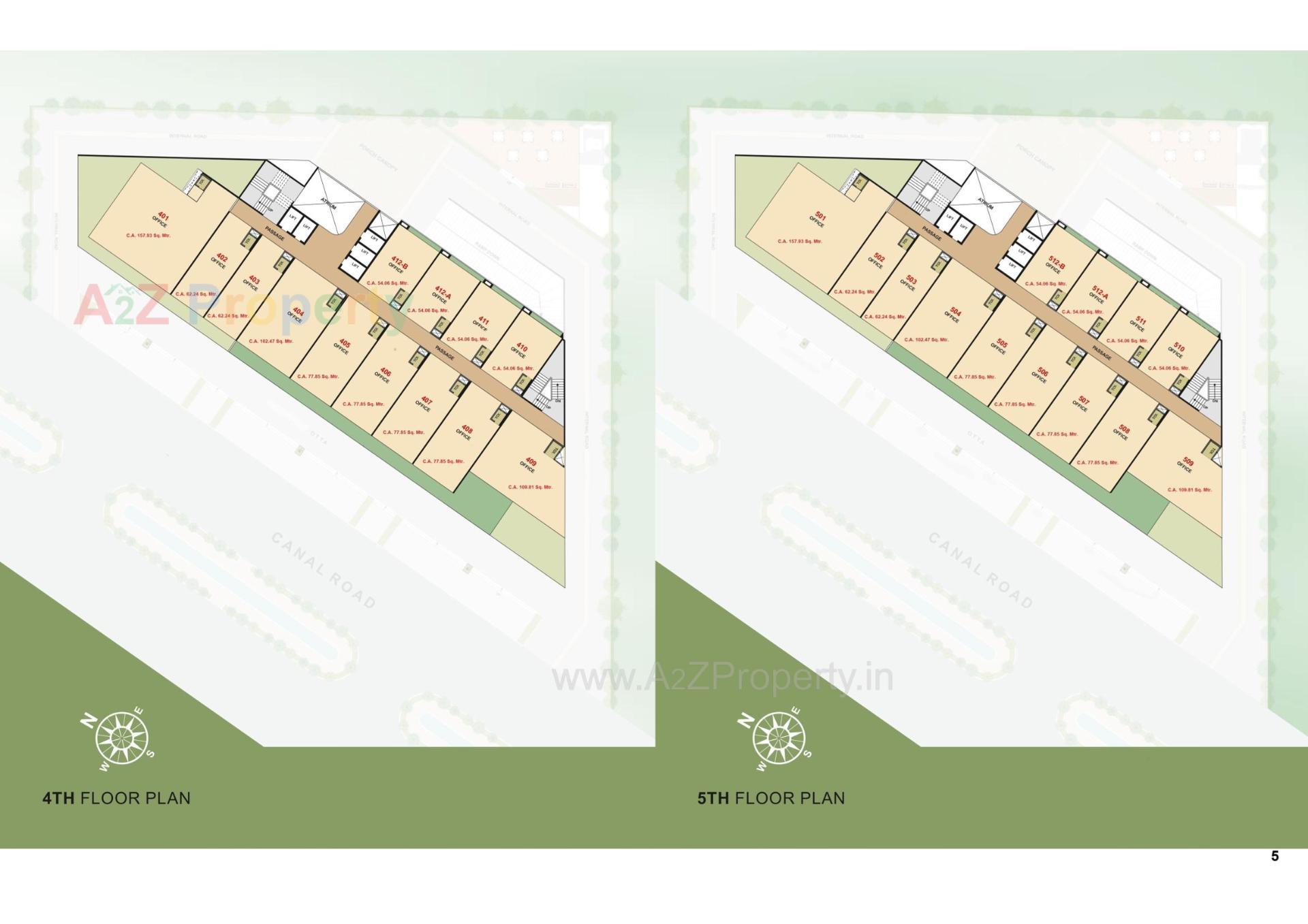 Layout of real estate project Vacanza  Atlas located at Vesu Bharthana Althan , Surat, Gujarat