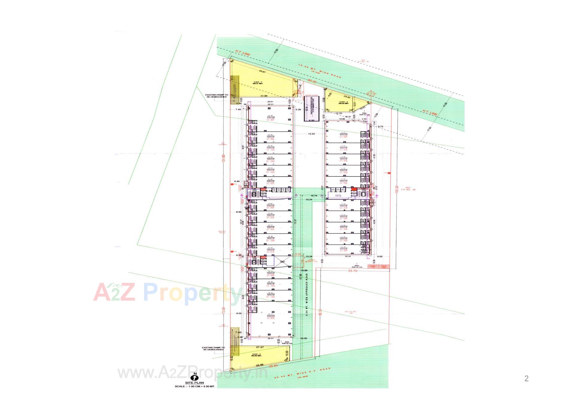Layout of real estate project Vacanza Harrods located at Rundh, Surat, Gujarat
