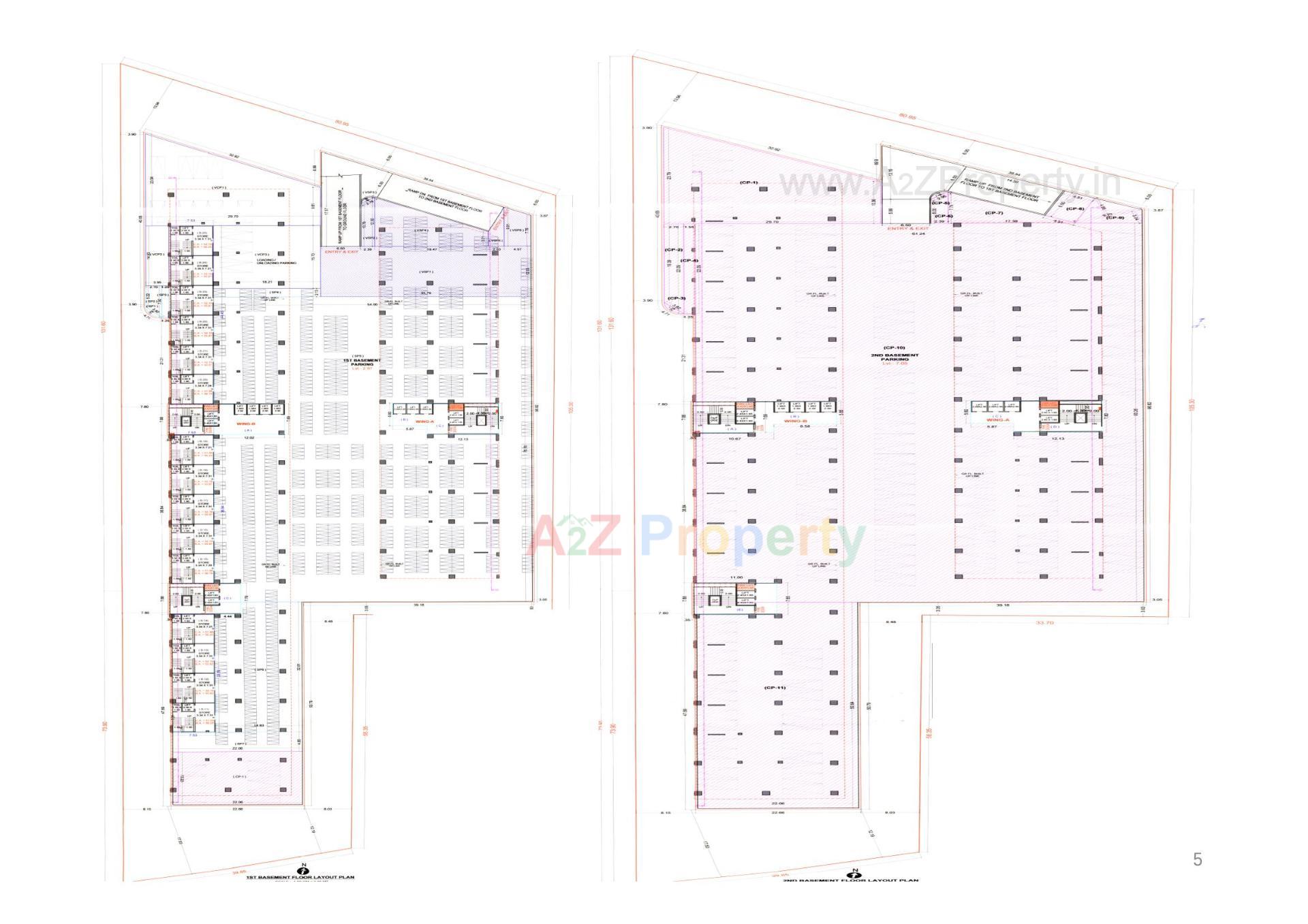 Layout of real estate project Vacanza Harrods located at Rundh, Surat, Gujarat