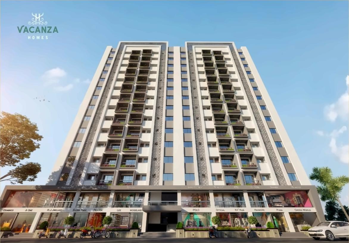 3D Elevation of real estate project Vacanza Homes located at Surat, Surat, Gujarat